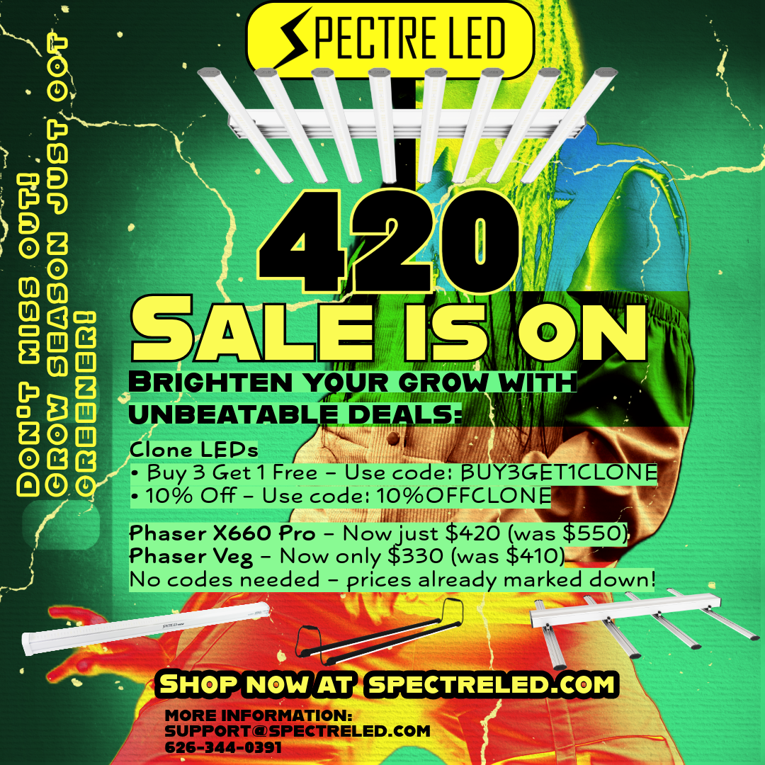 Upgrade Your Legal Cannabis Grow: Final Days of the Spectre LED 420 Sale
