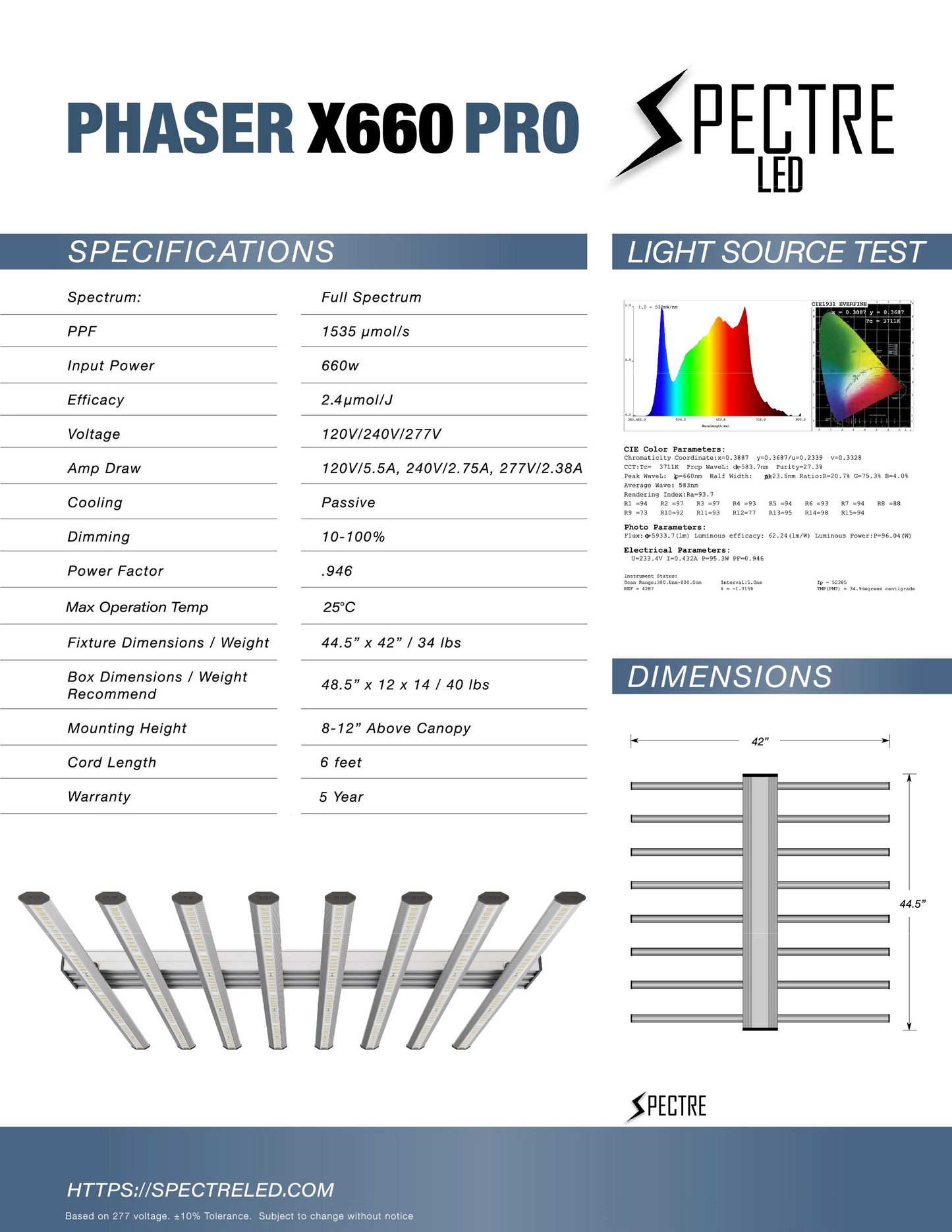 Spectre LED - PHASER X660 PRO